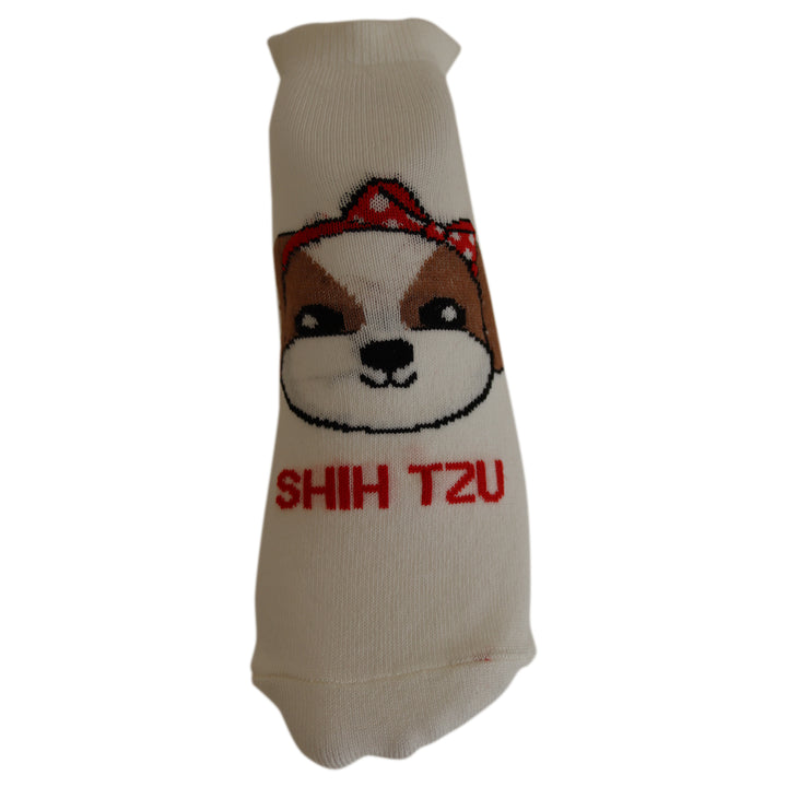 Louluu Women Cute Shih Tzu  Lovely Casual Dog Socks Low Cut