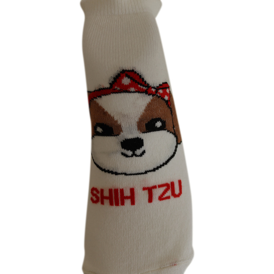Louluu Women Cute Shih Tzu  Lovely Casual Dog Socks Low Cut