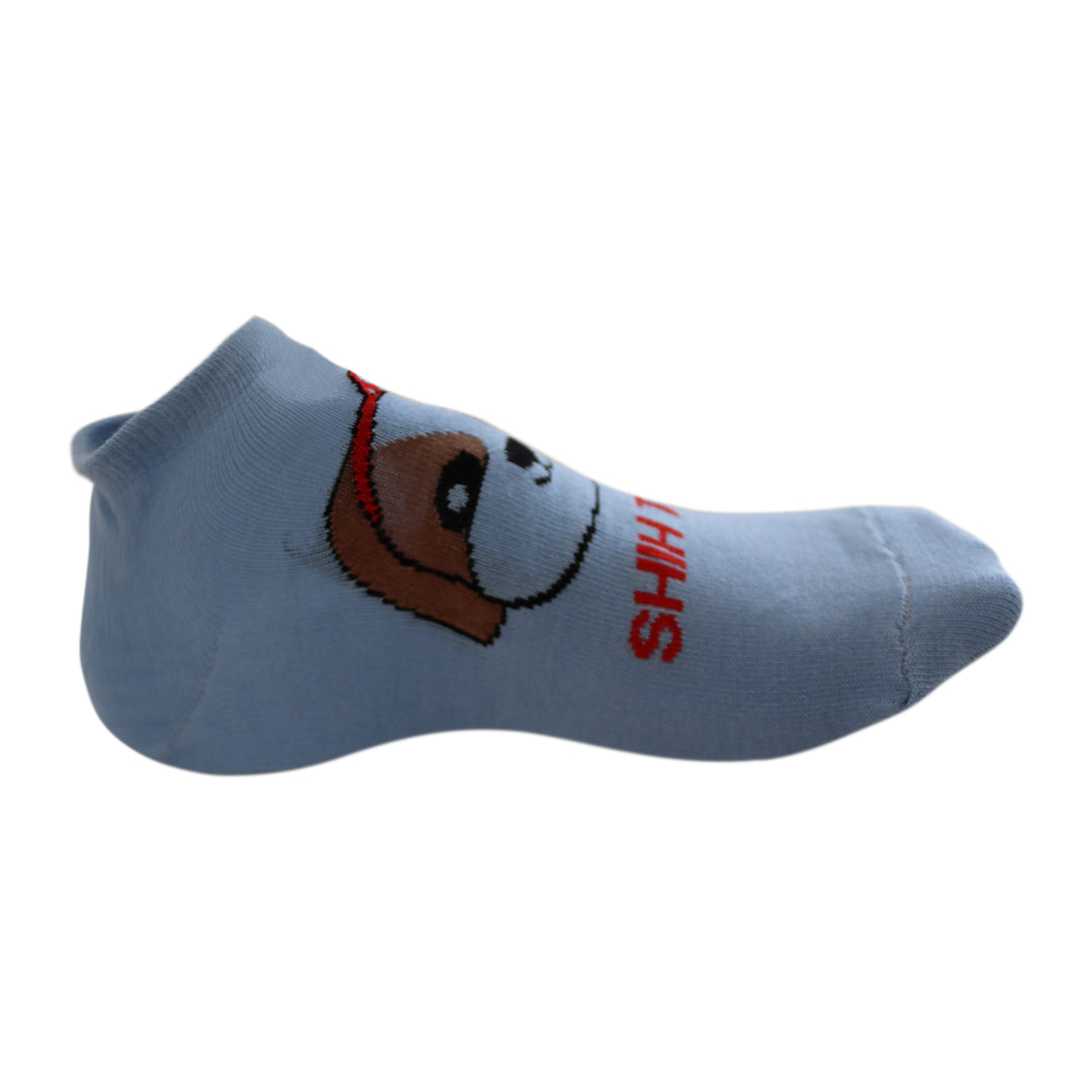 Louluu Women Cute Shih Tzu  Lovely Casual Dog Socks Low Cut