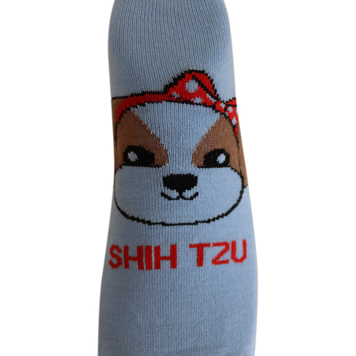 Louluu Women Cute Shih Tzu  Lovely Casual Dog Socks Low Cut