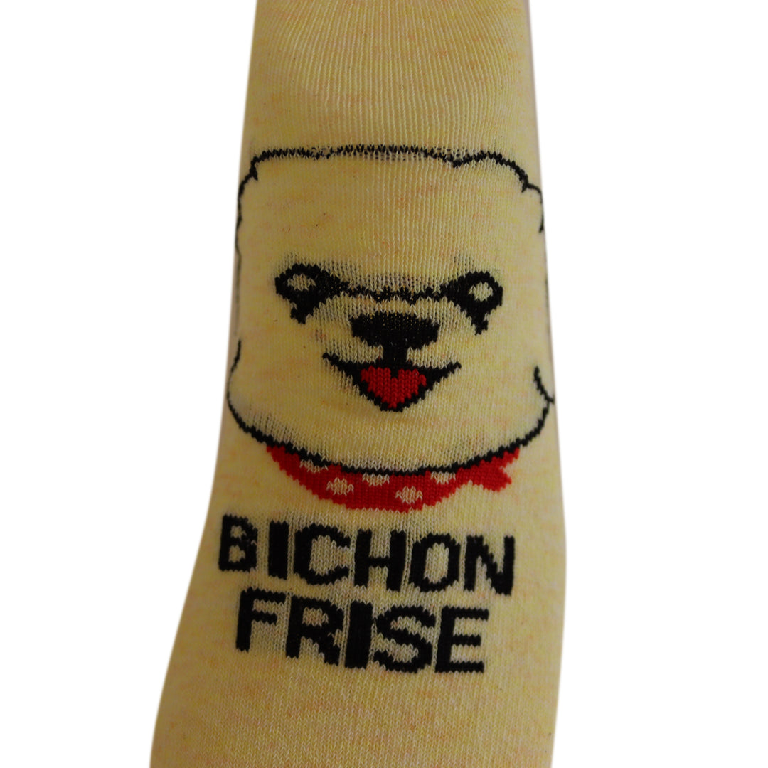 Louluu Women Cute Bichon Frise Lovely Casual Dog Socks Low Cut