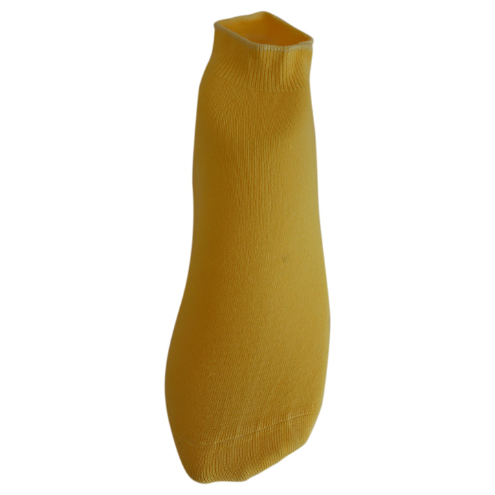 Louluu Women Yellow Modal Low Cut Socks