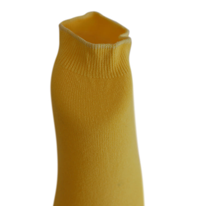 Louluu Women Yellow Modal Low Cut Socks