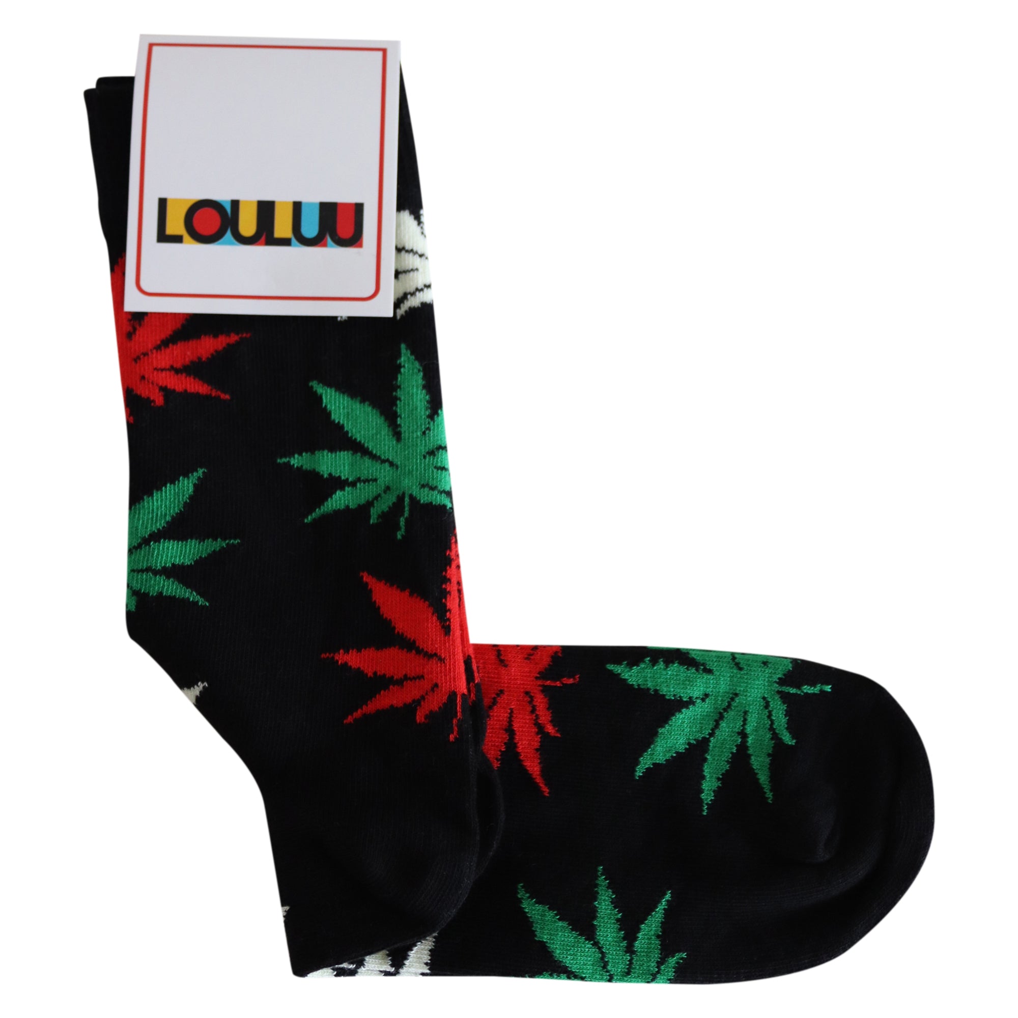 Louluu Weed Crew Socks