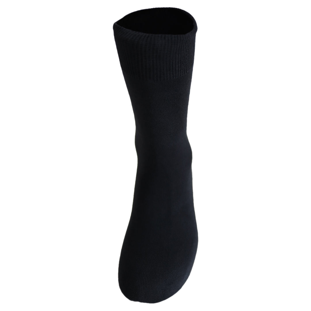 Louluu Bamboo Grey Color Men Crew Socks