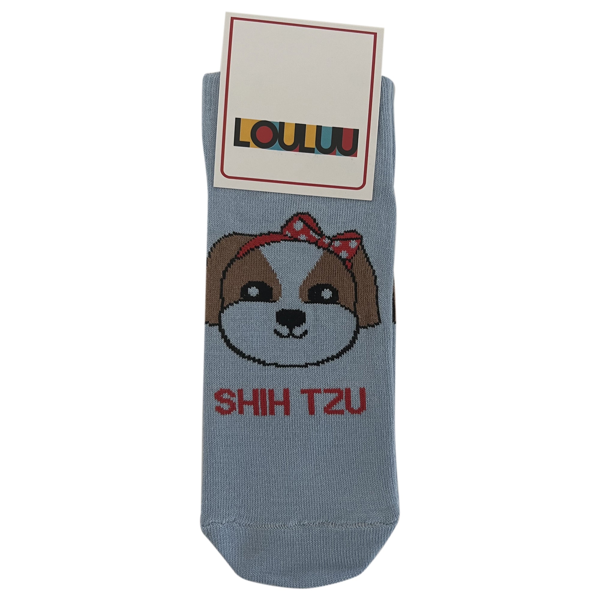 Louluu Women Cute Shih Tzu  Lovely Casual Dog Socks Low Cut