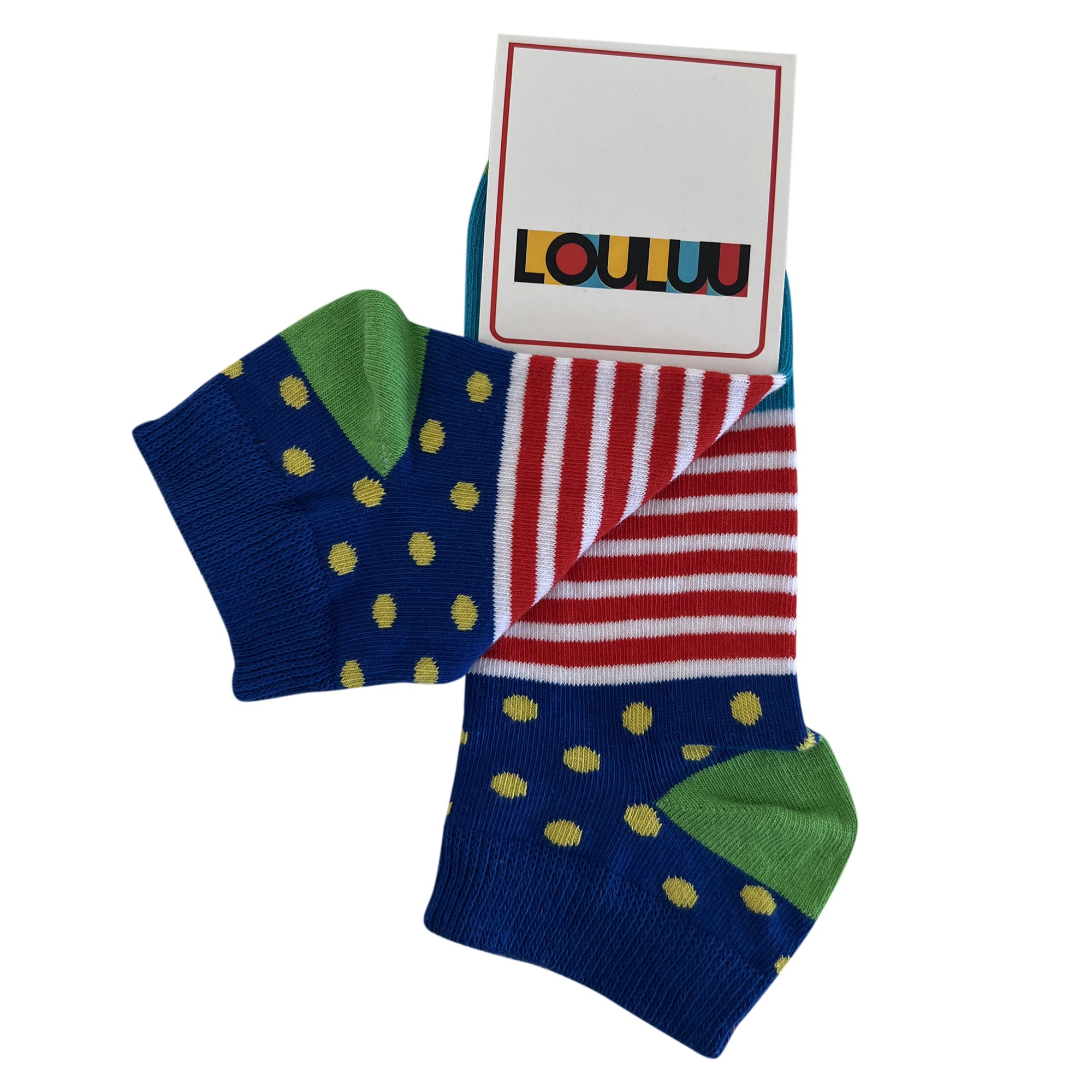 Louluu Dot Line Low Cut Socks