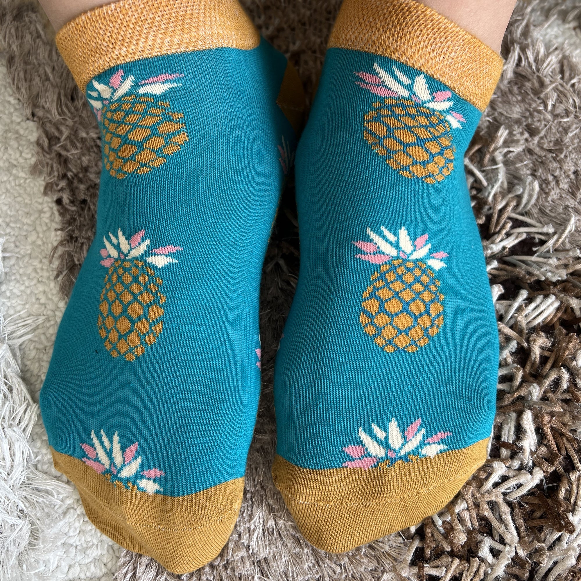Louluu Ananas Low Cut Socks