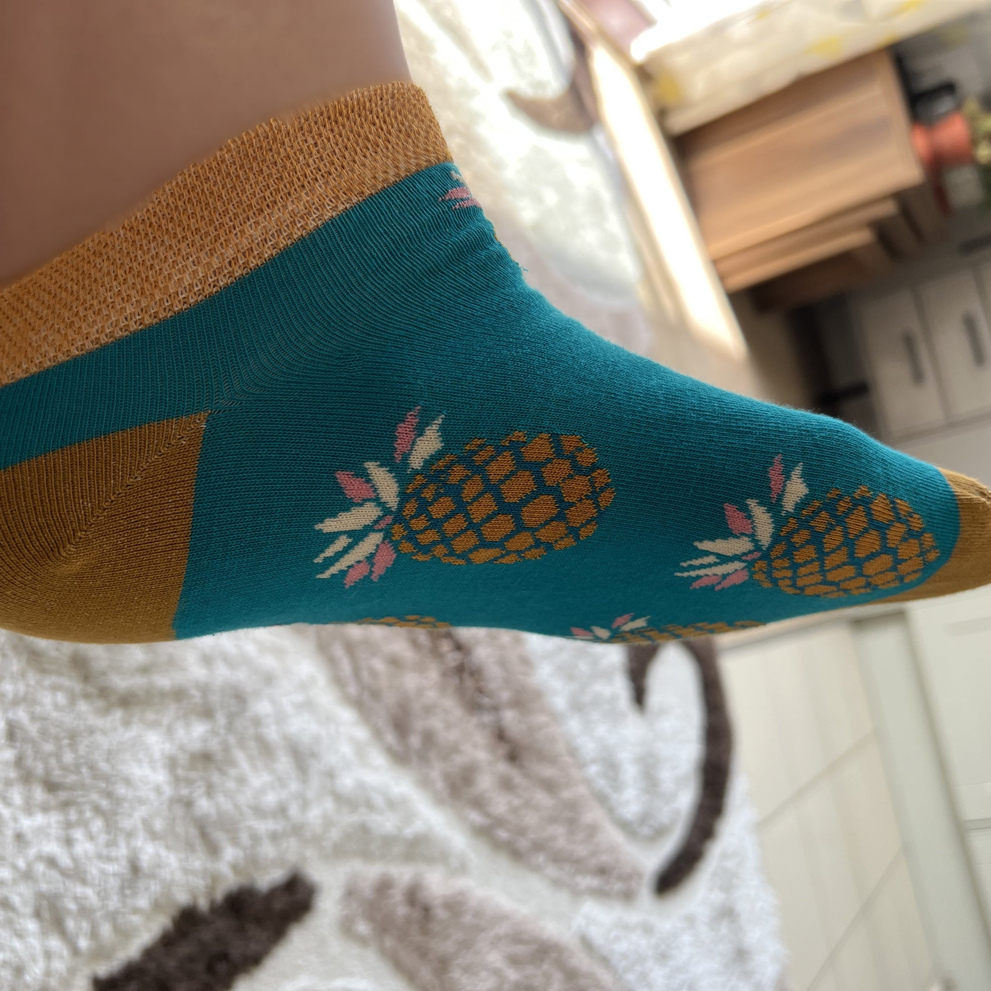 Louluu Ananas Low Cut Socks