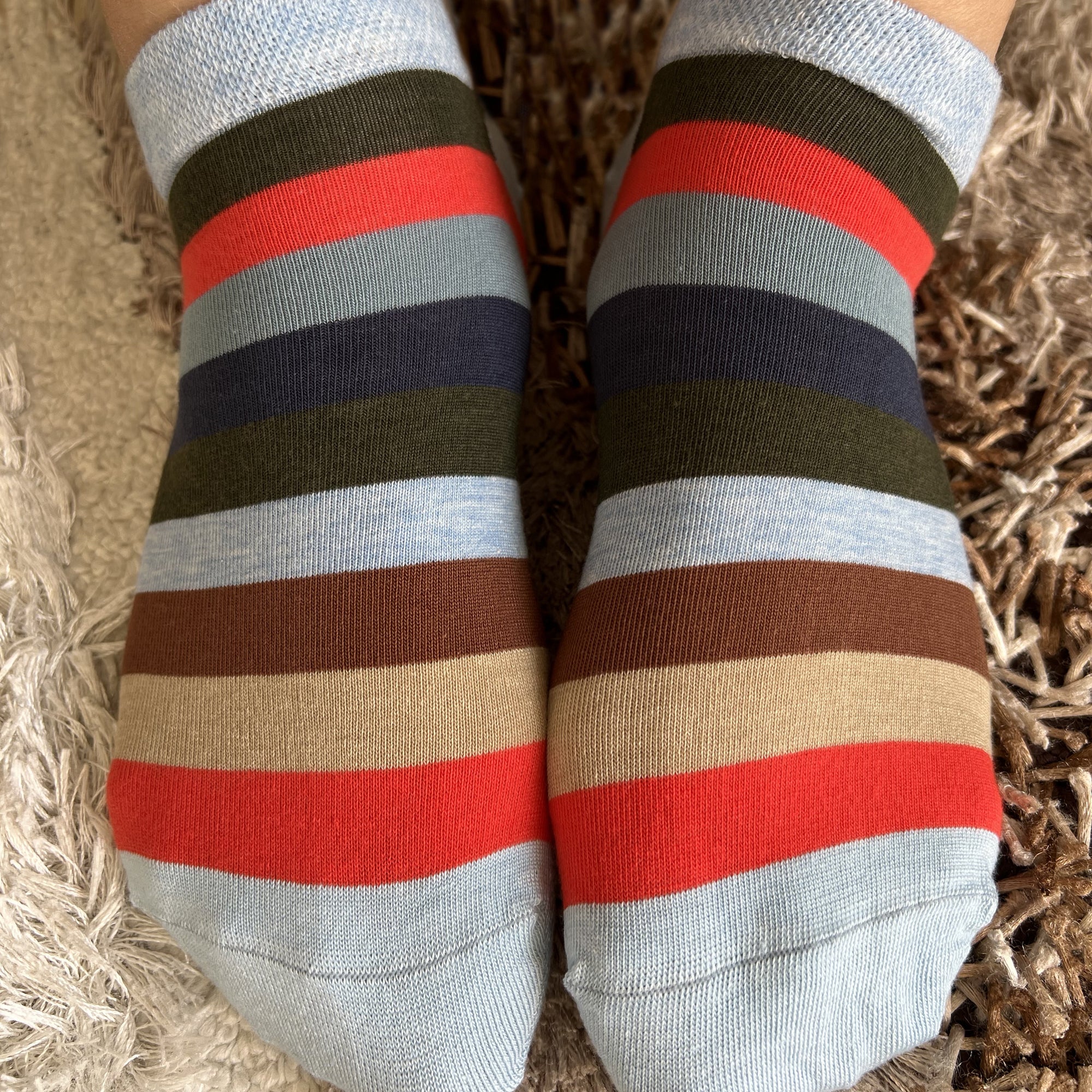 Louluu Stripped Low Cut Socks