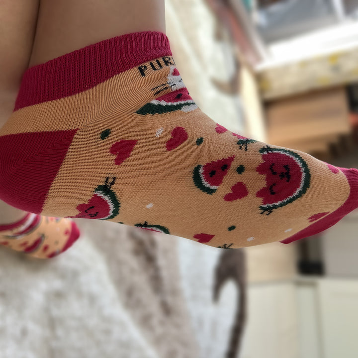 Louluu Watermelon Low Cut Socks