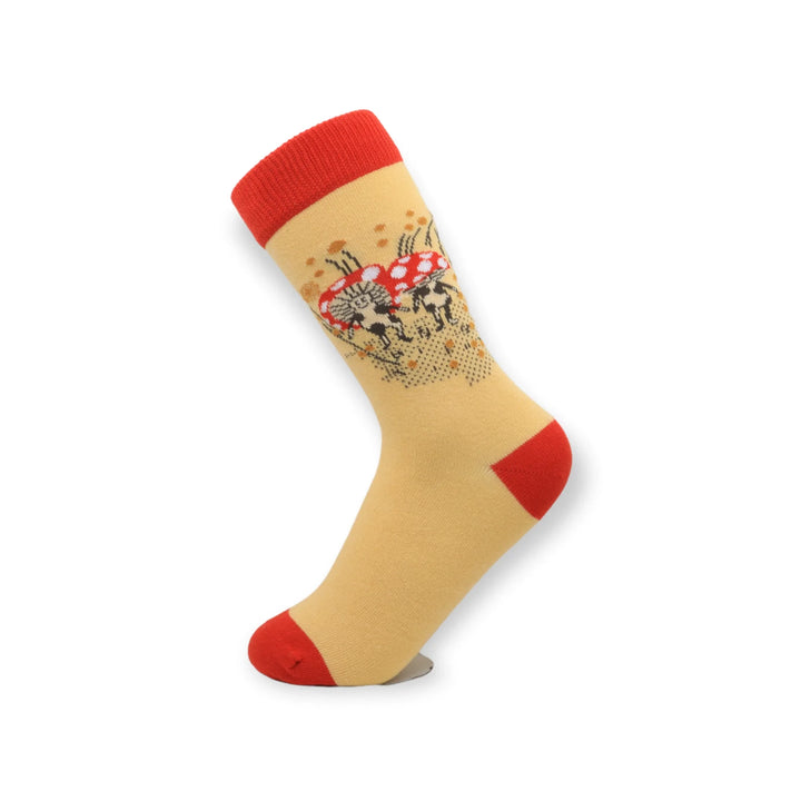 Louluu unisex combed cotton Mushroom socks — breathable  | Louluu
