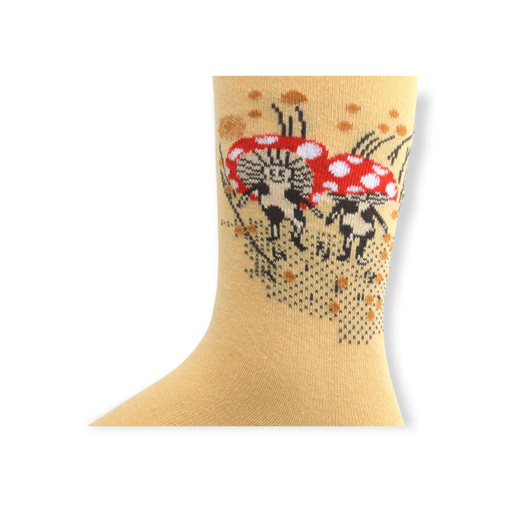 Louluu unisex combed cotton Mushroom socks — breathable  | Louluu