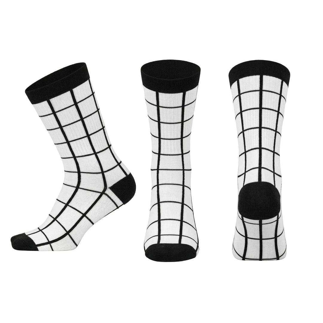 Louluu women's combed cotton tennis socks close-up of toe and heel detail — soft & durable fabric