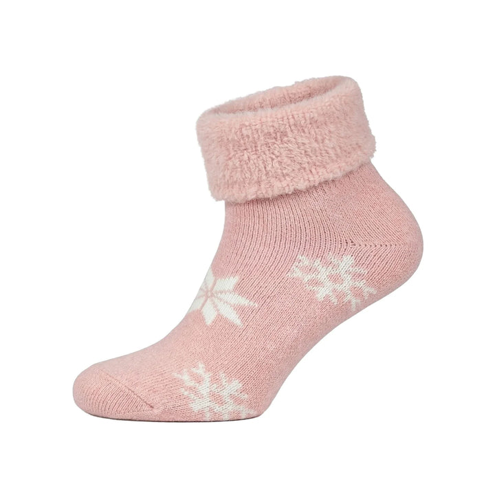 Louluu Snowflake Ankle Socks I Louluu — Light Pink