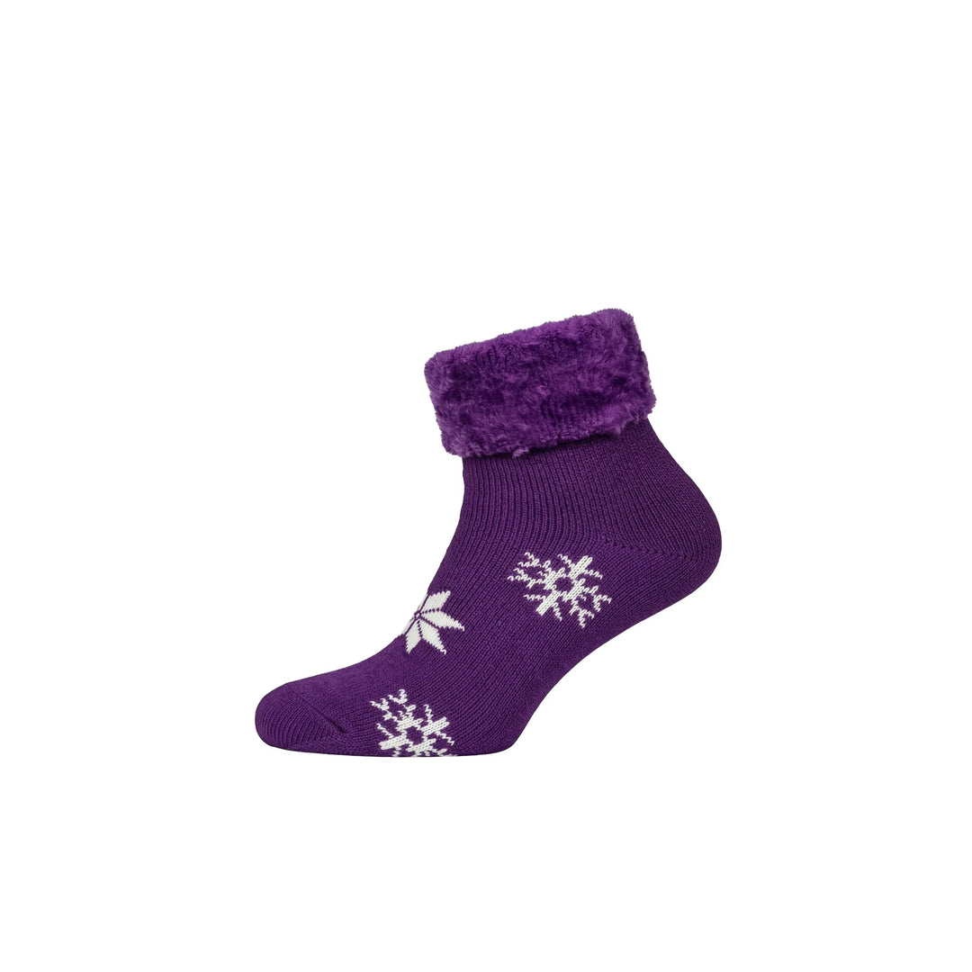 Louluu Snowflake Ankle Socks I Louluu — Purple