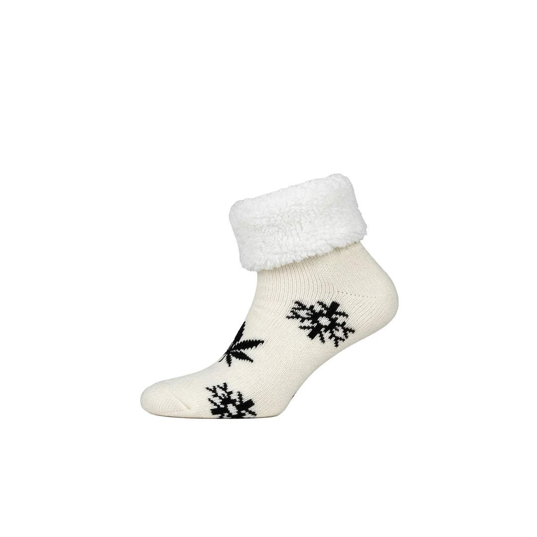 Louluu Snowflake Ankle Socks I Louluu — White