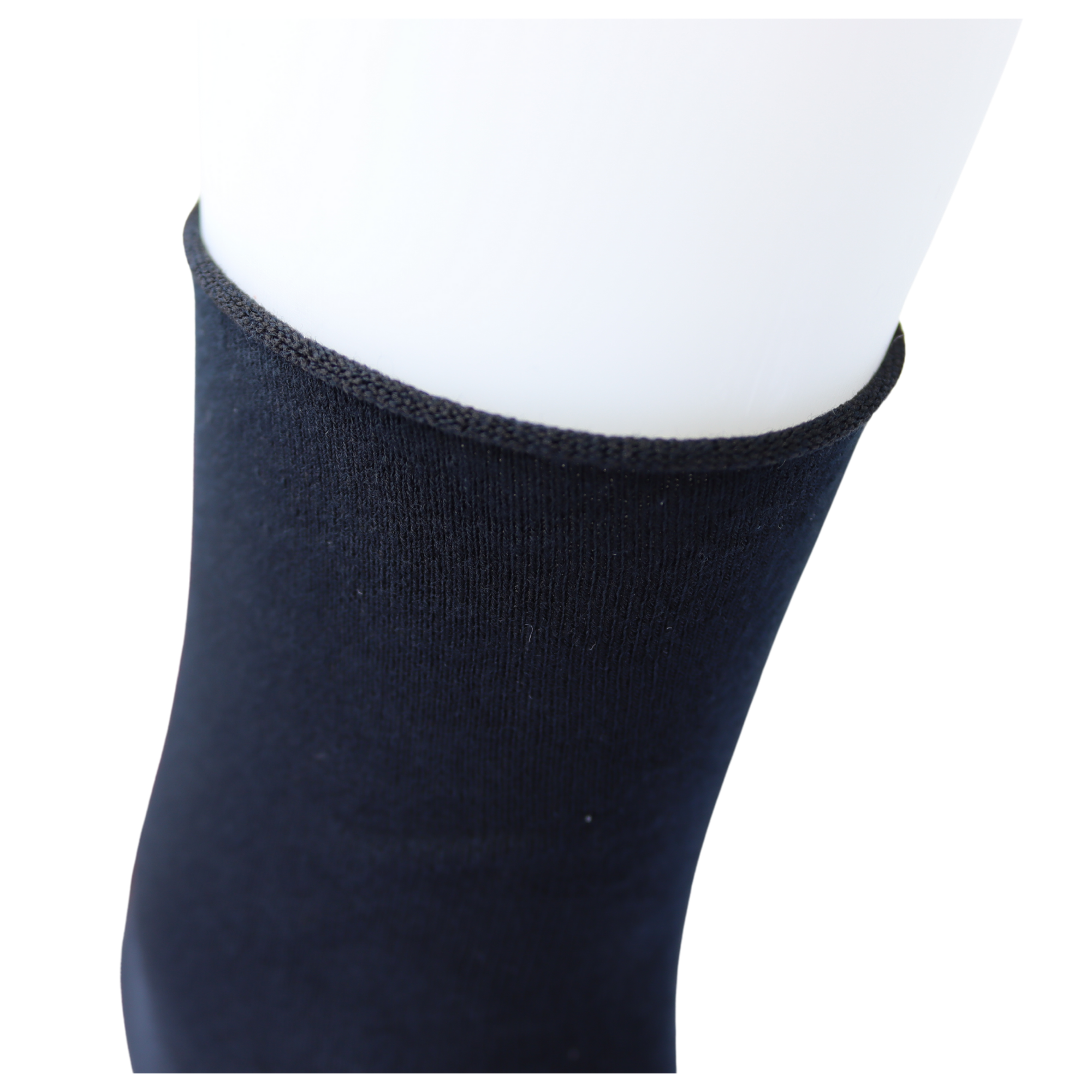 Louluu Men Dark Blue Colour Bamboo Diabetic Ankle Socks