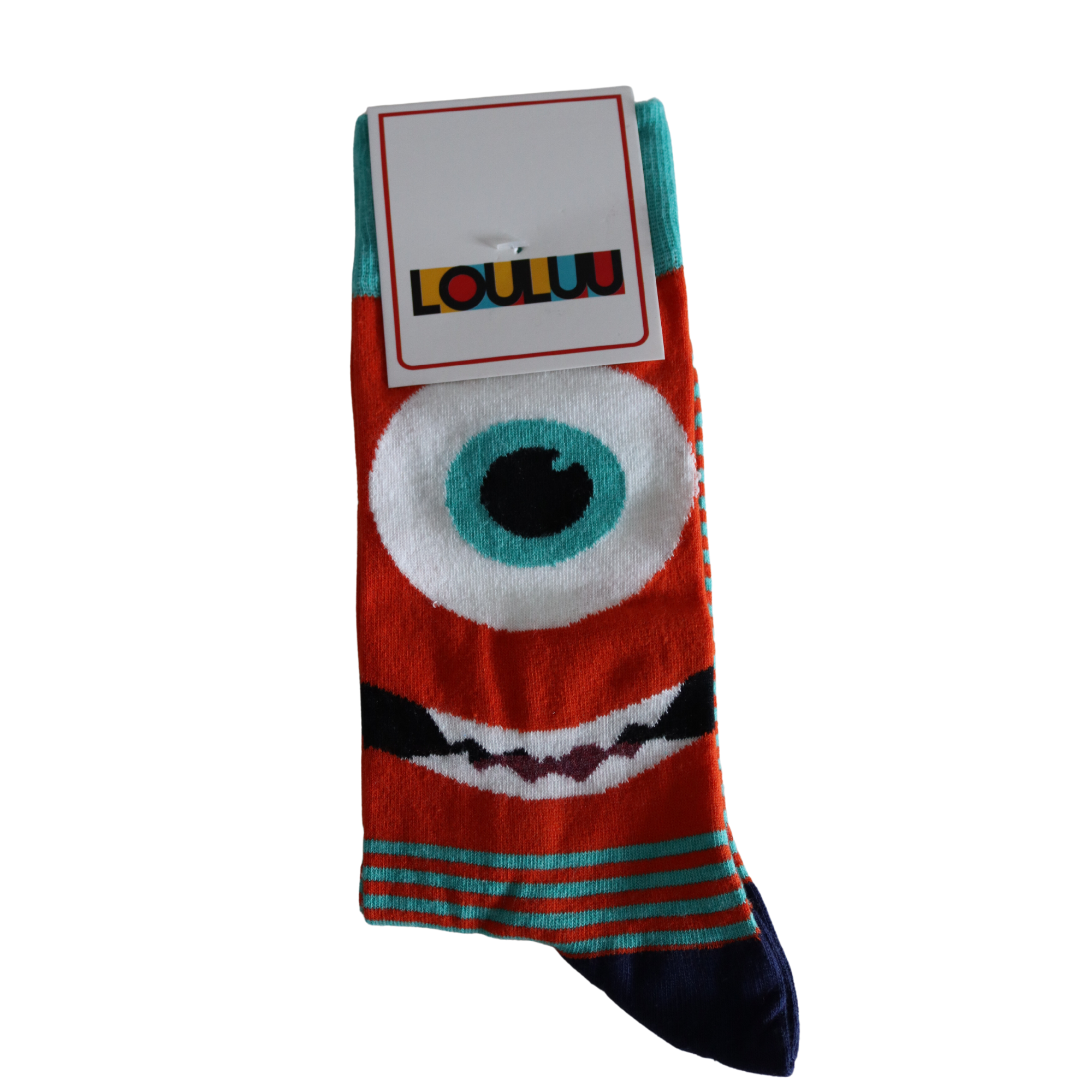Louluu Men Monster Multi Colour Crew Socks