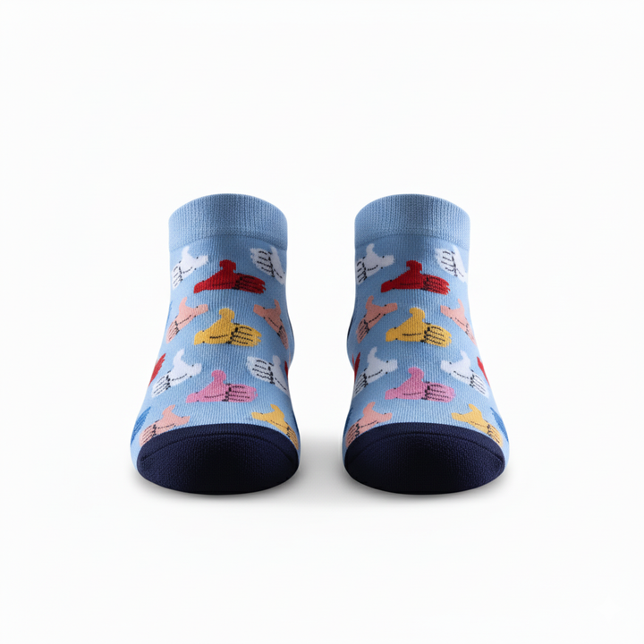 Louluu unisex cotton low cut socks — side profile view, breathable &amp; comfortable | Louluu