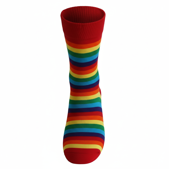 Louluu unisex cotton crew socks — folded flat lay