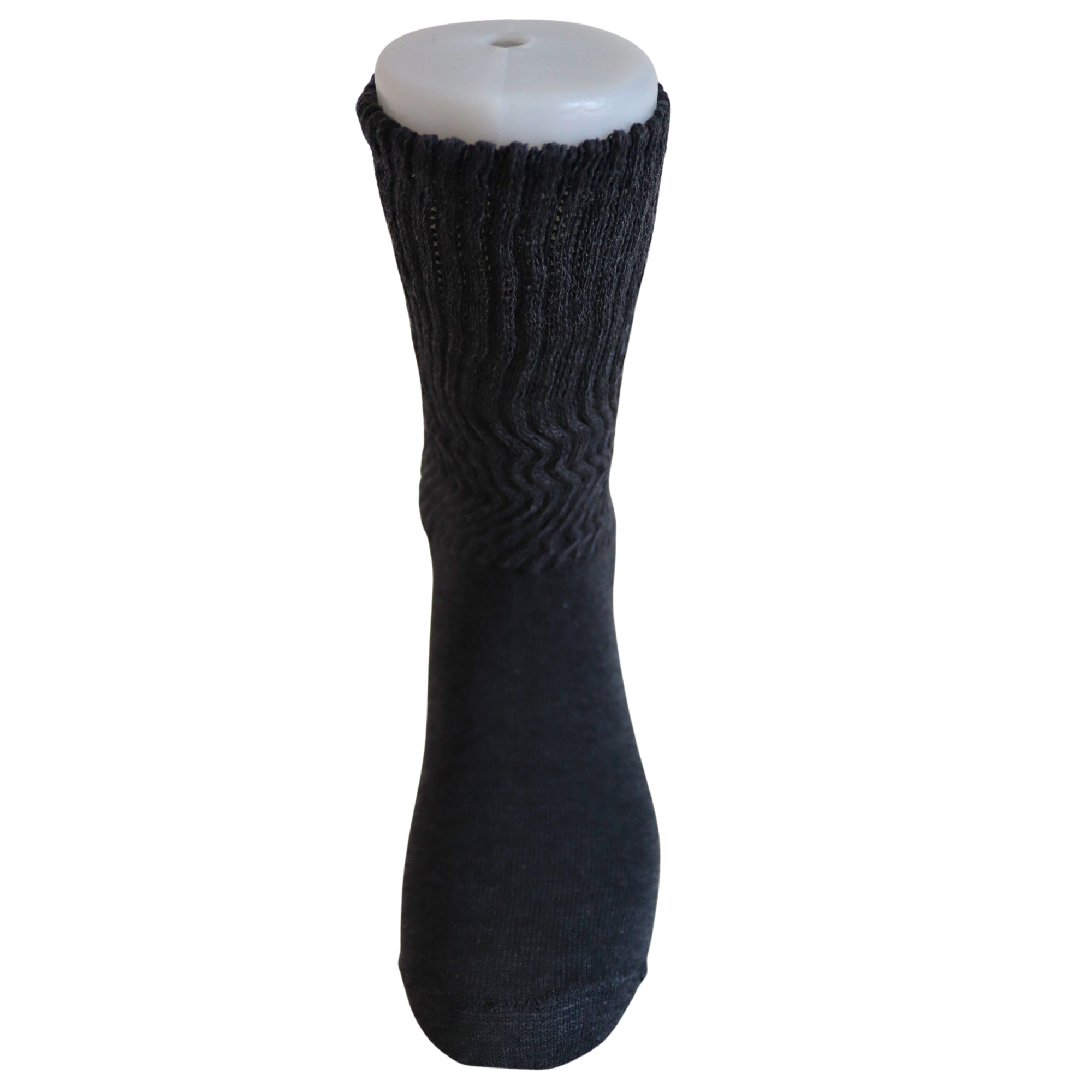 Louluu Women Smoked Grey Colour Slouch Socks