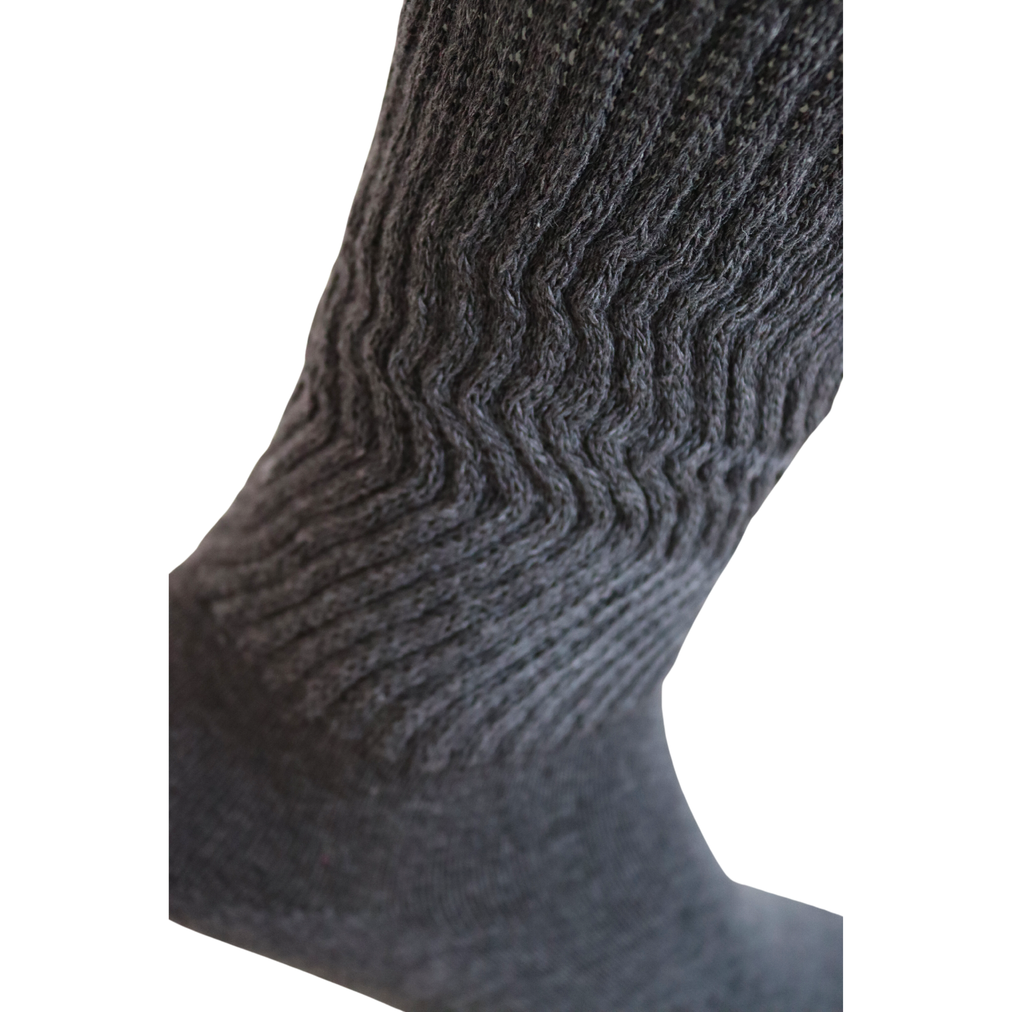 Louluu Women Smoked Grey Colour Slouch Socks