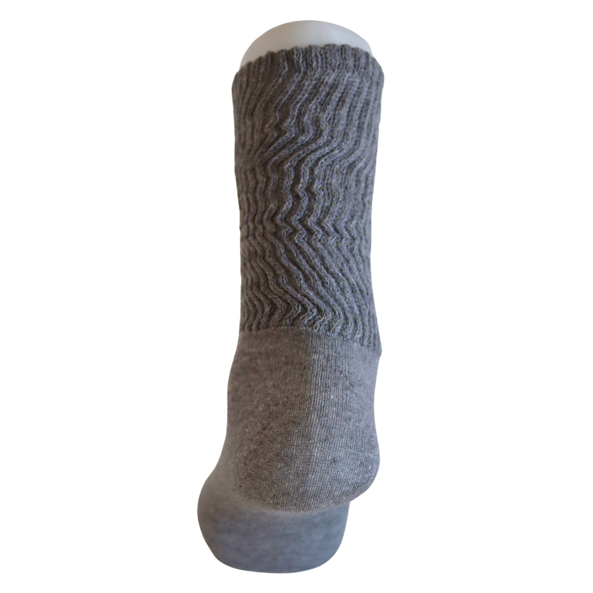 Louluu Women Grey Colour Slouch Socks