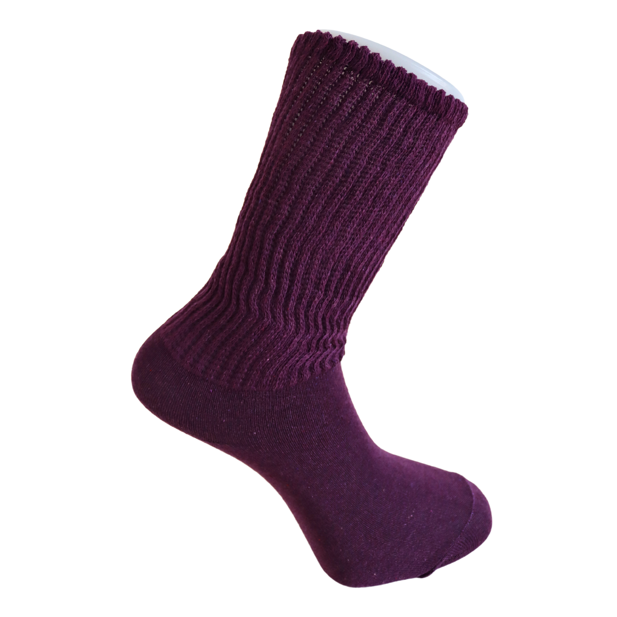 Louluu Women Purple Colour Slouch Socks