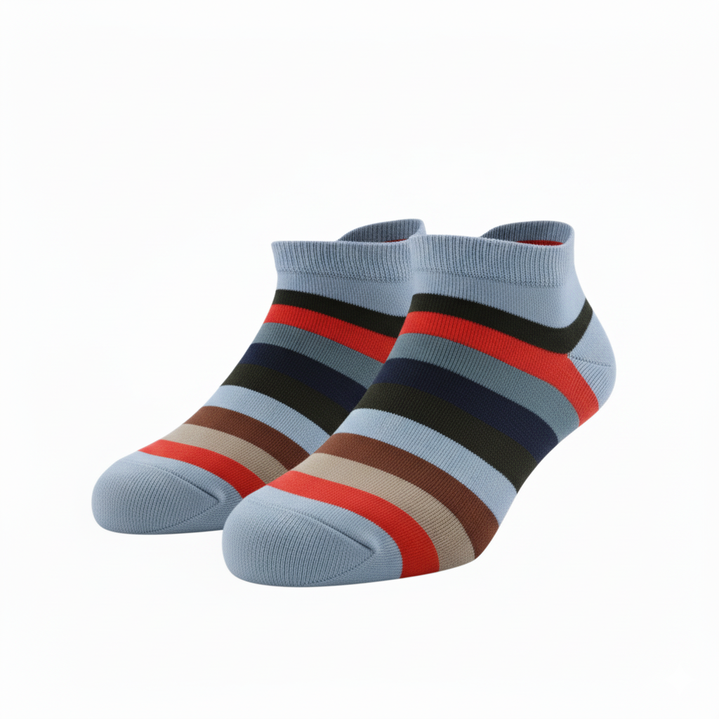 Louluu unisex cotton low cut socks — seamless — front view | Louluu