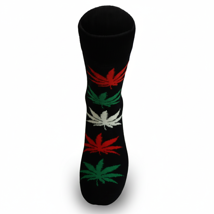 Louluu unisex cotton crew socks — folded flat lay