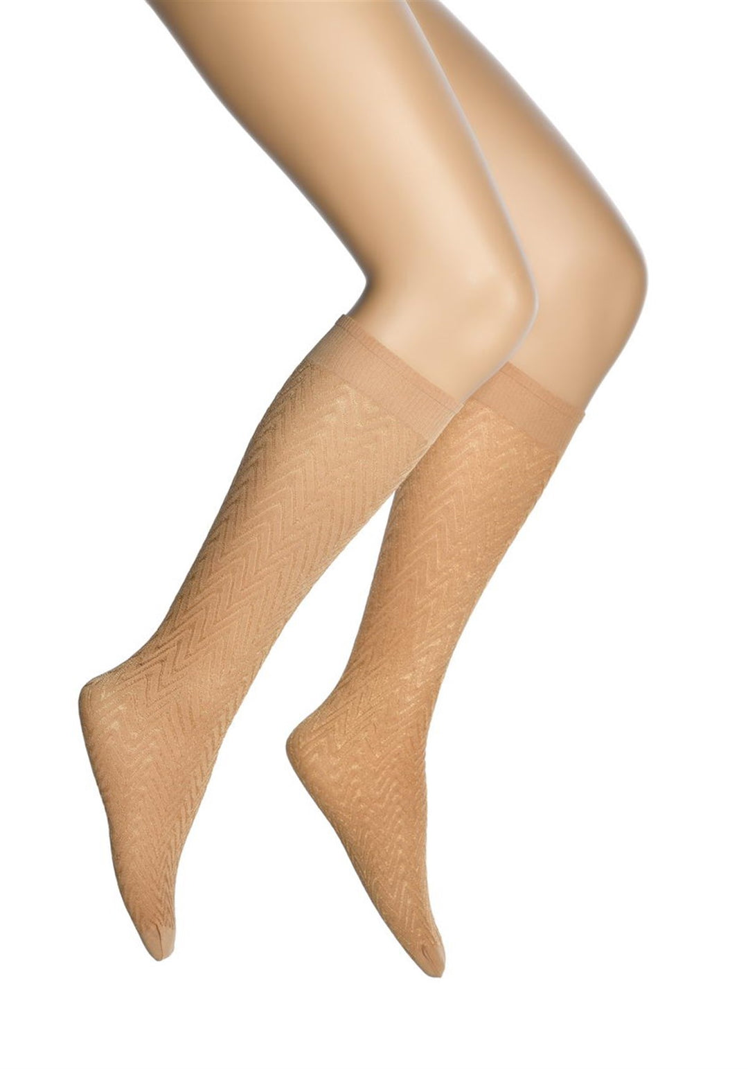 Dore Herringbone Micro Knee Highs