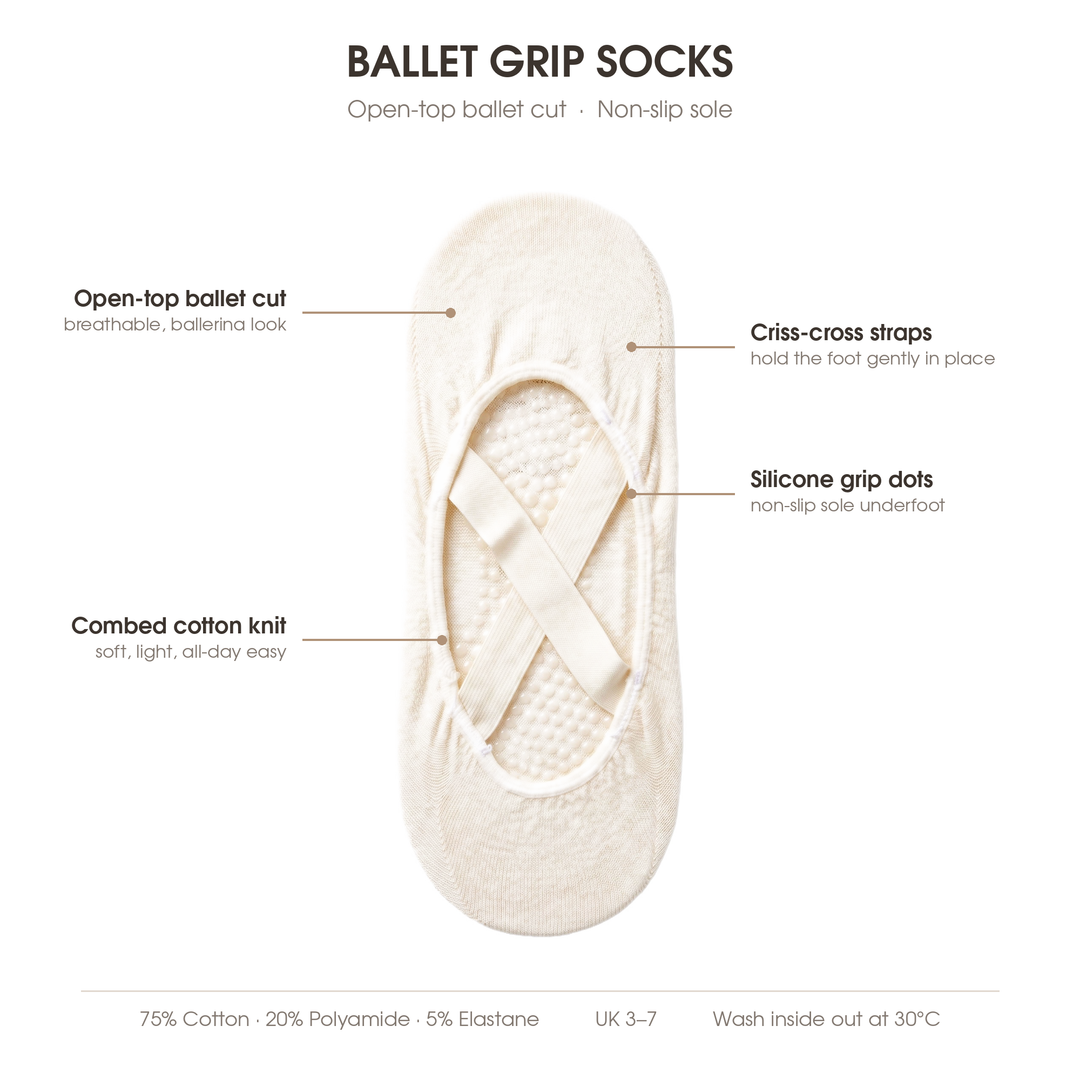 Louluu Ballet Grip Socks | Fashiontight UK