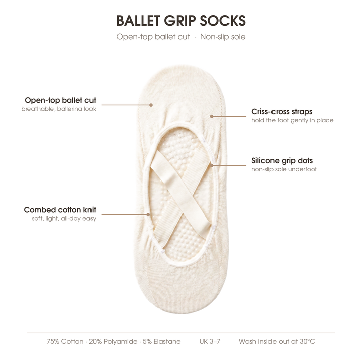 Louluu Ballet Grip Socks | Fashiontight UK