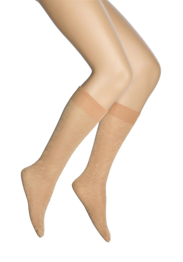 Dore Daydream Patterned Micro Knee Highs