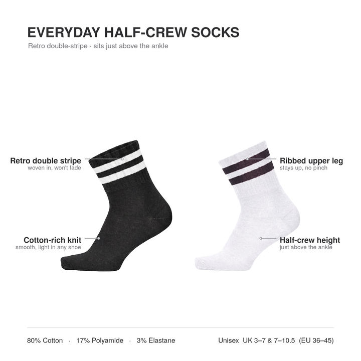 Louluu Everyday Half-Crew Socks | Fashiontight UK