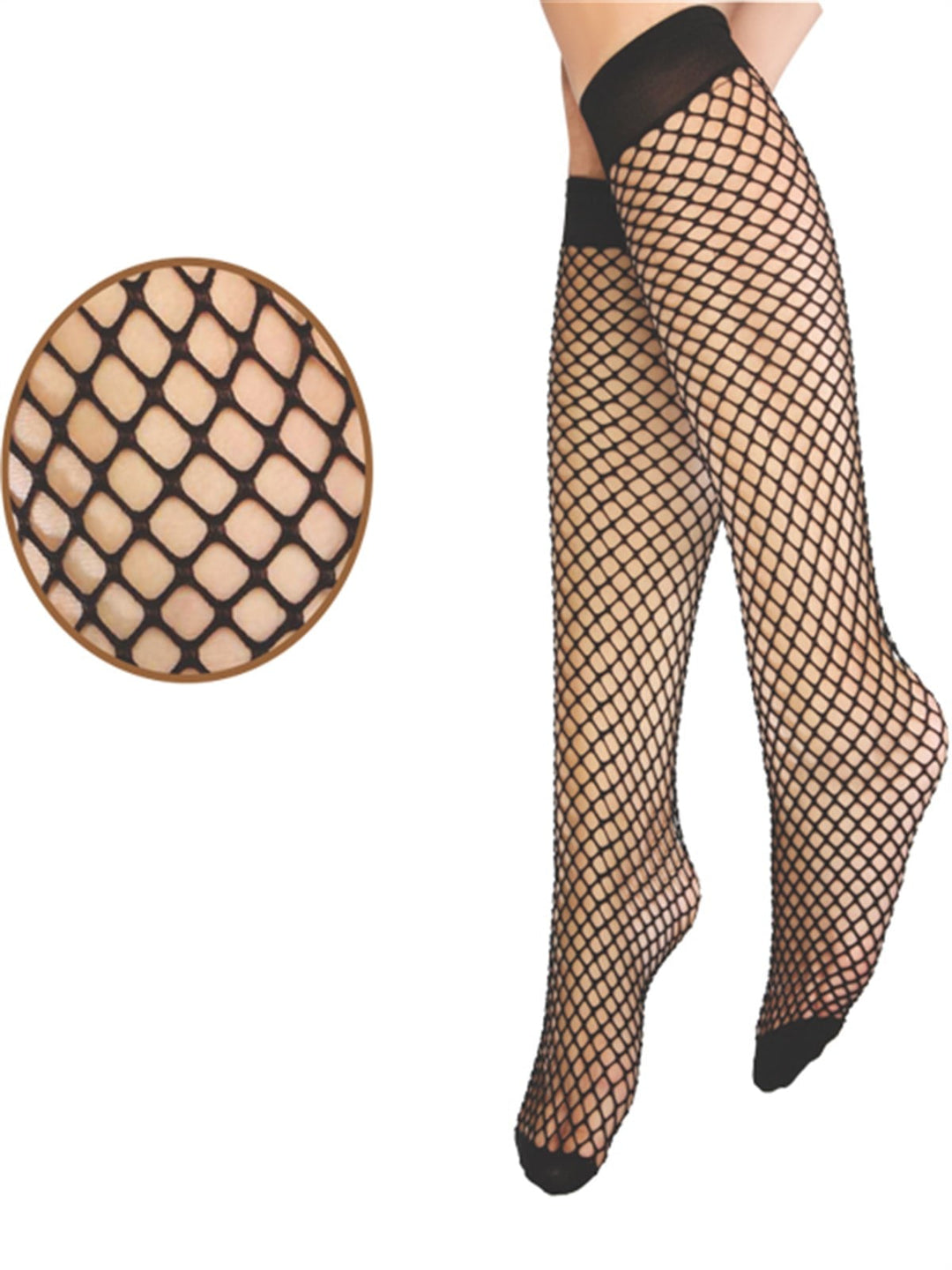 Dore Large Fishnet Knee Highs