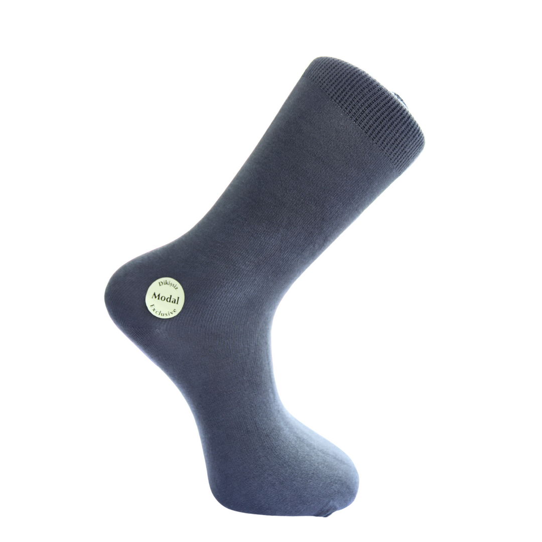 Louluu Men Grey Colour Bamboo Socks