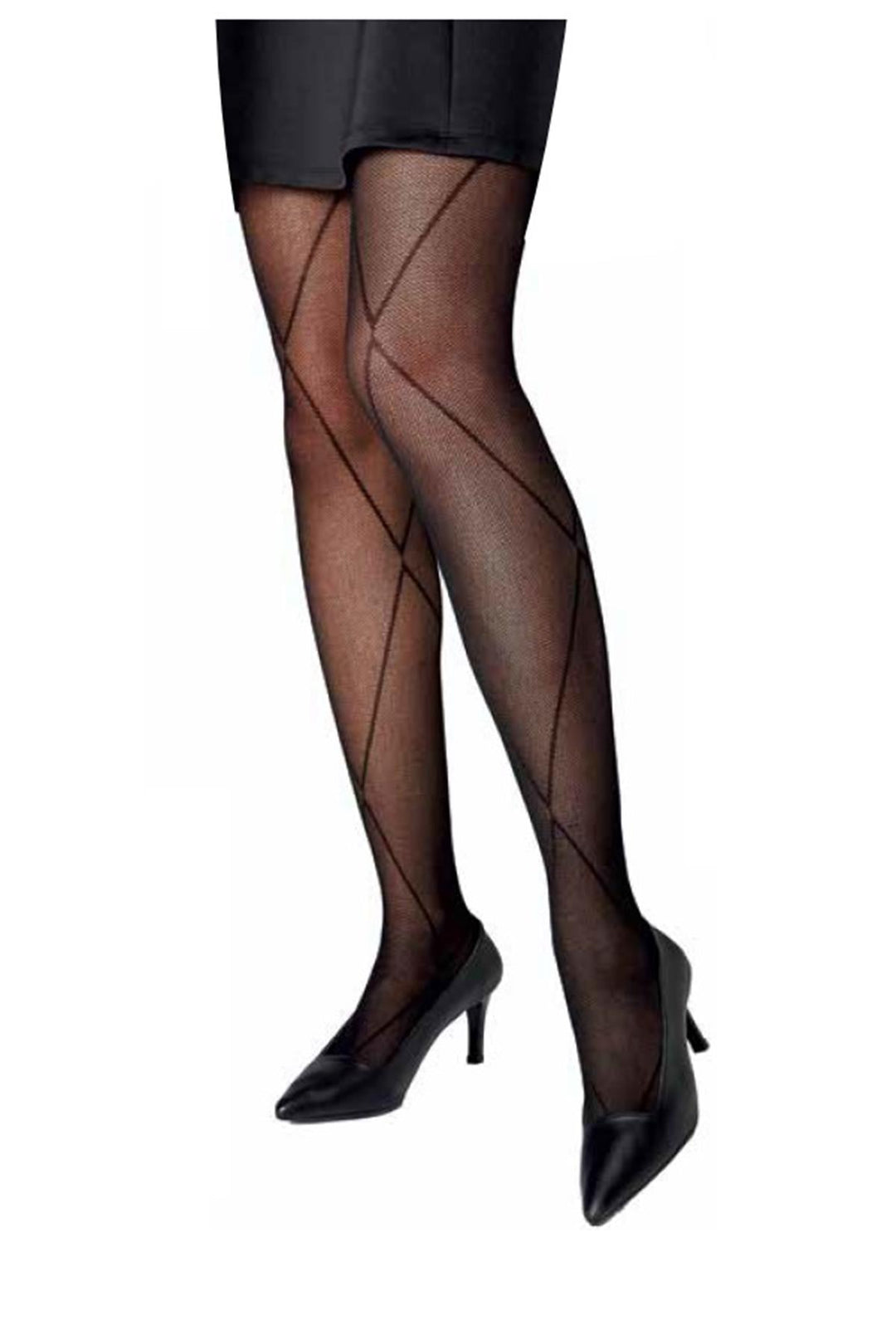 Dore Oval Patterned Sheer Tights