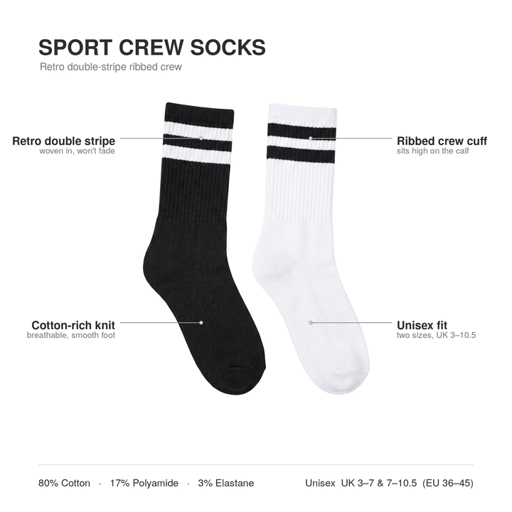 Louluu Sport Crew Socks | Fashiontight UK