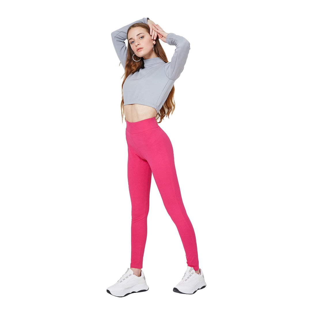Fashiontight Pink Classic High Waisted Leggings - view 2