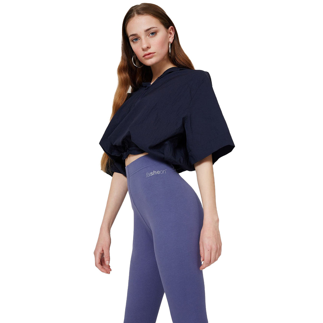 Fashiontight Purple Basic High Waisted Leggings - view 3