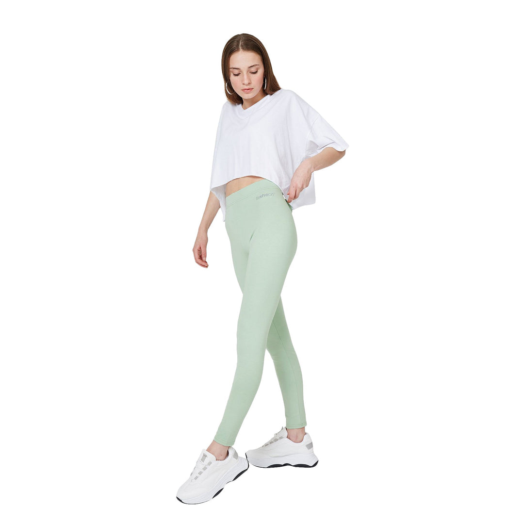 Fashiontight Green Classic High Waisted Leggings - view 2
