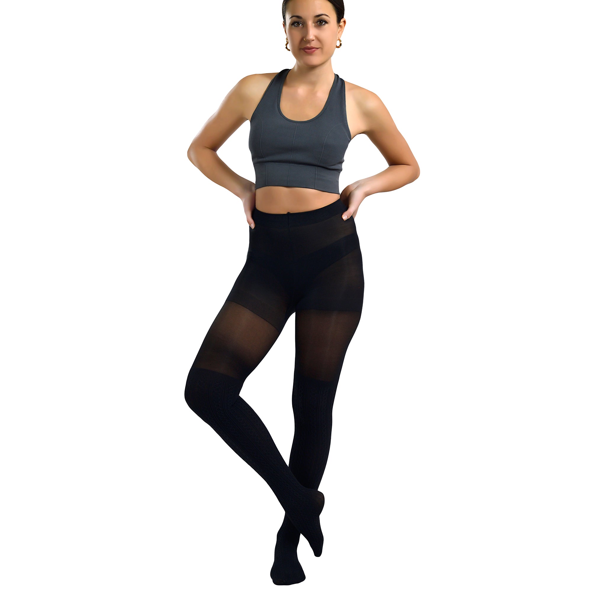 Penti Over Knit Patterned Fashion Tight