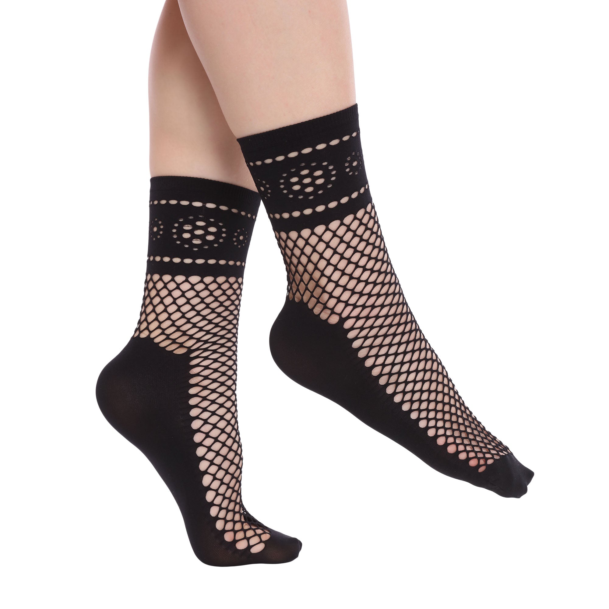 Italiana Cleopatra Pattern Ankle Socks