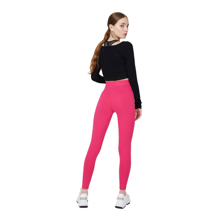 FashionTight Pink Basic High Waisted Leggings