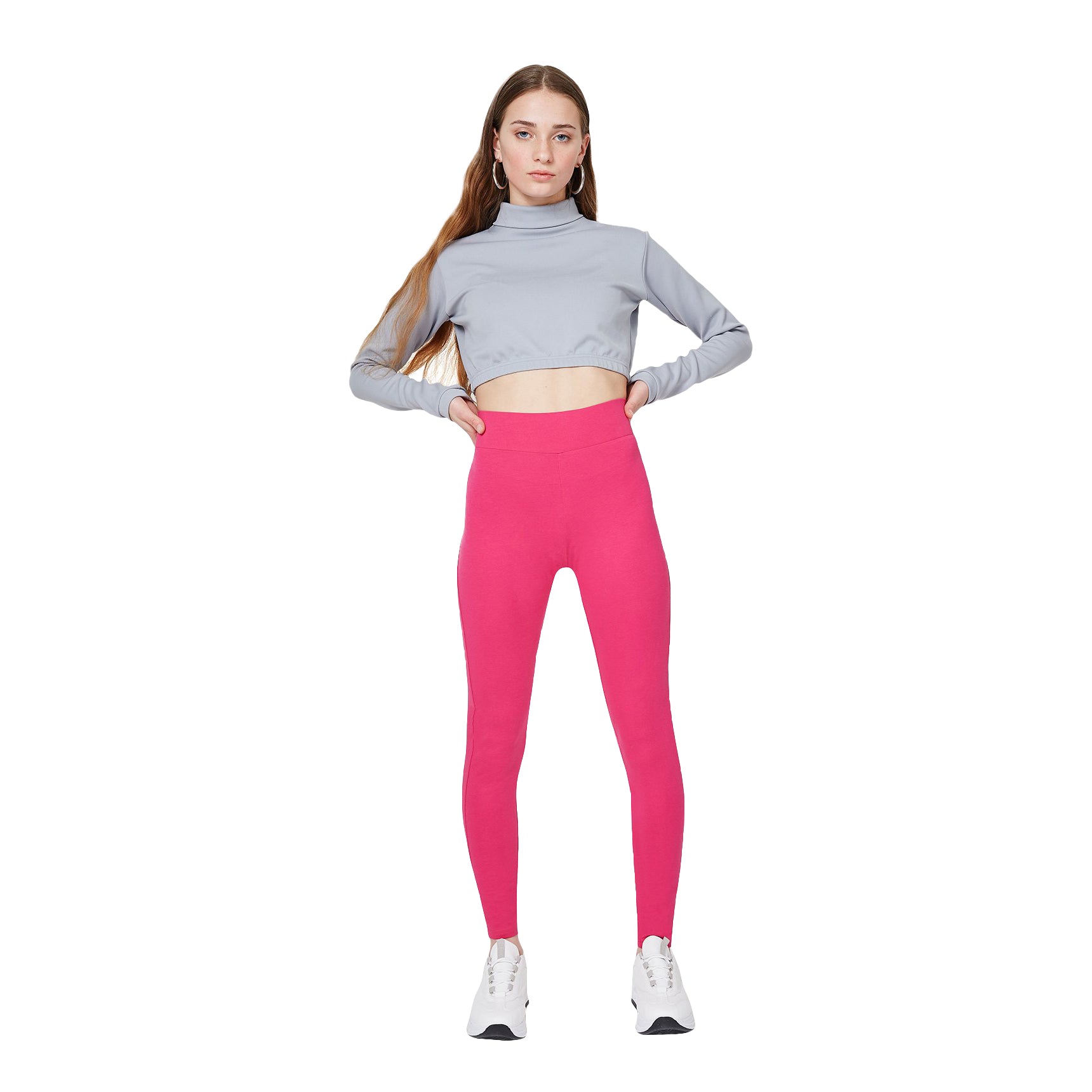 FashionTight Pink Classic High Waisted Leggings